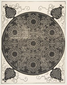 De Zesde Knoop. Gevlochten Rondel met Zeven Kransen door Albrecht Dürer
