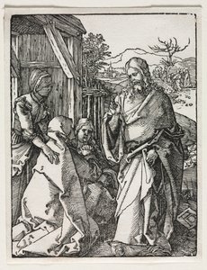 De Kleine Passie: Christus Neemt Afscheid van de Maagd door Albrecht Dürer