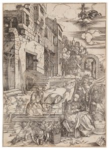 Het verblijf van de Heilige Familie in Egypte, uit Het leven van de Maagd, ca. 1504
