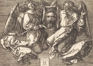 De Sudarium Gehouden door Twee Engelen, 1513 door Albrecht Dürer