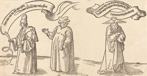 De Leraar, de Geestelijke en de Voorzienigheid door Albrecht Dürer