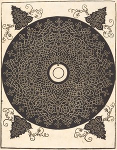 De derde knoop (met een zwarte cirkel op een wit medaillon) door Albrecht Dürer