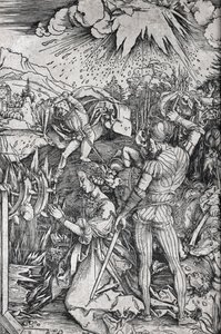 De marteling van St. Catharina van Alexandrië door Albrecht Dürer