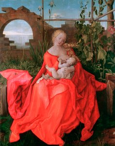 De Maagd en het Kind, De Madonna met de Iris, 1500-1510 door Albrecht Dürer