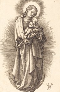 De Maagd en het Kind op een halve maan met een diadeem, 1514