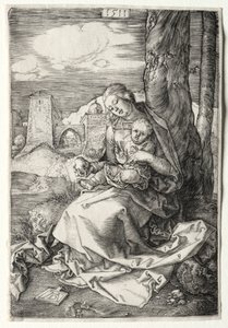 De Maagd en het Kind met de Peer, 1511 door Albrecht Dürer