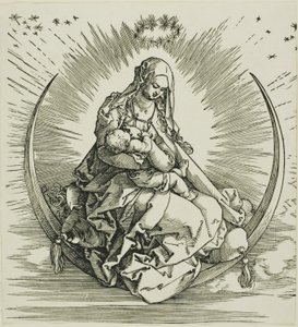 De Maagd op de halve maan, uit Het leven van de Maagd door Albrecht Dürer