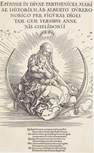 De Maagd op de maansikkel door Albrecht Dürer