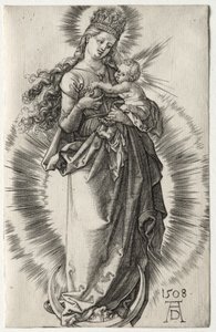 De Maagd met een Sterrenkroon, 1508 door Albrecht Dürer