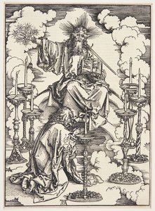 Het Visioen van de Zeven Kandelaren door Albrecht Dürer