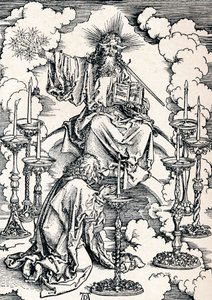 De Visie van de Zeven Kandelaren, 1498 1906 door Albrecht Dürer