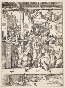 Het badhuis door Albrecht Dürer