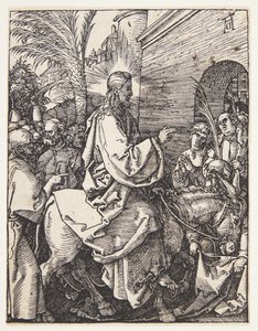 De intocht in Jeruzalem door Albrecht Dürer
