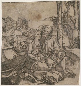 Het slecht bij elkaar passende paar, ca. 1495 door Albrecht Dürer