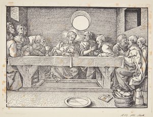 Het laatste avondmaal door Albrecht Dürer