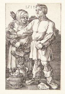 De boer en zijn vrouw op de markt door Albrecht Dürer