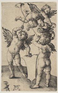 Drie Putti met Trompetten, ca. 1500