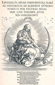 Titelpagina van het Leven van de Maagd, 1511 door Albrecht Dürer