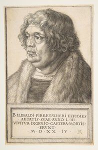 Willibald Pirckheimer, 1524 door Albrecht Dürer