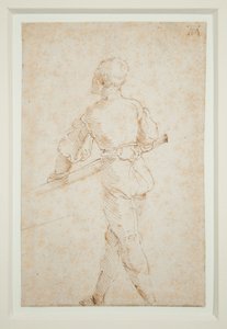 Een man met een roeispaan door Albrecht Dürer
