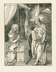 Christus verschijnt aan zijn moeder, ca. 1510 (houtsnede) door Albrecht Dürer or Duerer