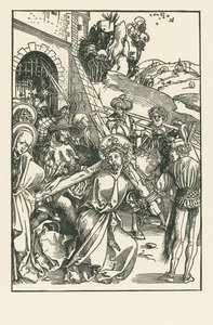 Christus draagt het kruis, ca.1500 (houtsnede) door Albrecht Dürer or Duerer