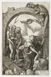 Christus in het voorgeborchte door Albrecht Dürer