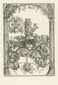 Wapenschild van Jacob de Bannissis, ca. 1515 (houtsnede) door Albrecht Dürer or Duerer
