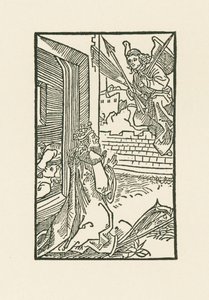 David bidt. Illustratie bij Diurnale s m chorum ecclesie Basilien. Gedrukt door Johann Bergmann, Bazel door Albrecht Dürer or Duerer