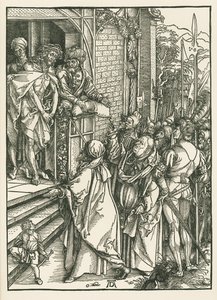 Ecce Homo, ca. 1498 (houtsnede) door Albrecht Dürer or Duerer