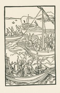 Een reismansschip door Albrecht Dürer or Duerer