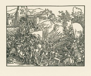 Holofernes vecht tegen de Joden door Albrecht Dürer or Duerer