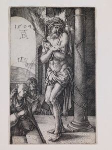 Man van Smarten bij de Zuil, uit de serie "De Kleine Passie". door Albrecht Dürer or Duerer