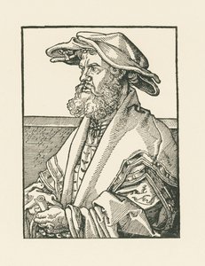 Portret van Helius Eobanus Hessus door Albrecht Dürer or Duerer