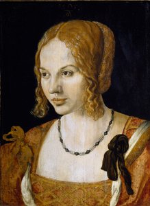 Portret van een jonge Venetiaanse vrouw door Albrecht Dürer