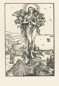 Heilige Maria Magdalena in extase, ca. 1504-05 (houtsnede) door Albrecht Dürer or Duerer