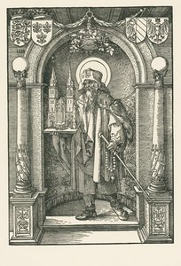 Sint Sebald in de nis door Albrecht Dürer or Duerer