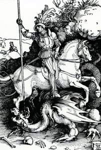 Sint-Joris en de Draak door Albrecht Dürer