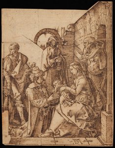 De aanbidding der wijzen door Albrecht Dürer