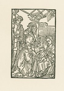 De aanbidding van de Wijzen door Albrecht Dürer or Duerer