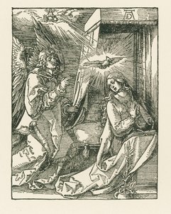 De Annunciatie, ca. 1510 (houtsnede) door Albrecht Dürer or Duerer