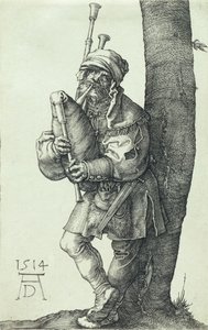 De Doedelzakspeler door Albrecht Dürer