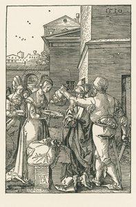 De onthoofding van Johannes de Doper door Albrecht Dürer or Duerer