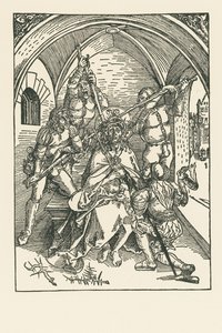 De doornenkroning, ca. 1500 (houtsnede) door Albrecht Dürer or Duerer