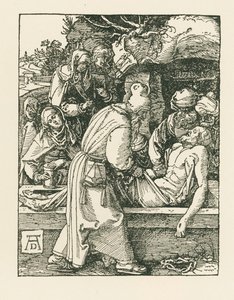 De graflegging, ca 1509-10 (houtsnede) door Albrecht Dürer or Duerer