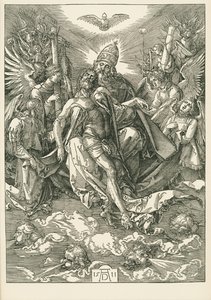 De Heilige Drie-eenheid door Albrecht Dürer or Duerer