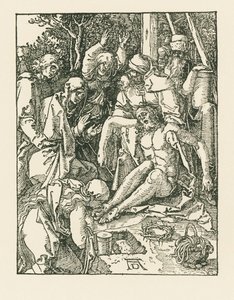 De bewening van Christus, ca. 1509-10 (houtsnede) door Albrecht Dürer or Duerer
