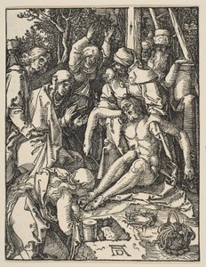 De Klaagzang, uit de Kleine Passie door Albrecht Dürer