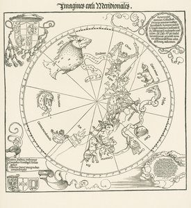 Het zuidelijk halfrond van de Celestrale bol door Albrecht Dürer or Duerer