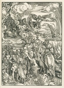 De hoer van Babylon. De Openbaring van Johannes, ca. 1496-97 (houtsnede) door Albrecht Dürer or Duerer